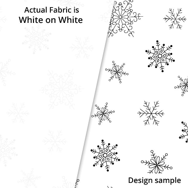 White on White Snowflakes